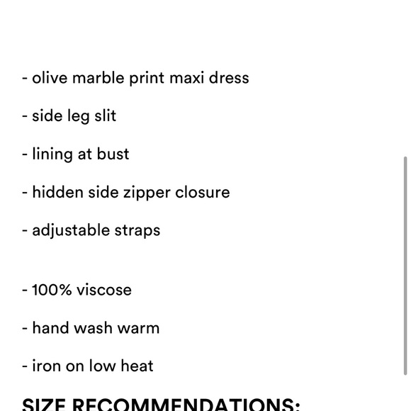 12th Tribe Olive Marble Maxi Dress - Picture 6 of 7